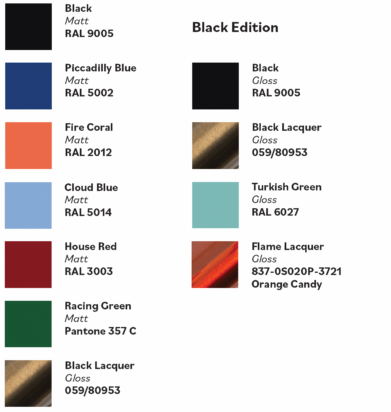 Brompton 2022 C Line Paint Colours