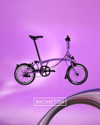 Brompton C Line Folding bike in Pop Lilac