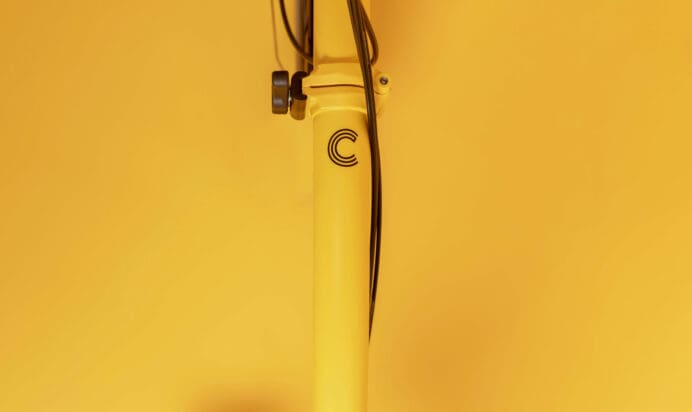 The stunning Yellow Brompton Bike